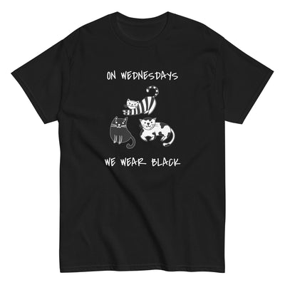 On Wednesdays Cats Wear Black T-Shirts