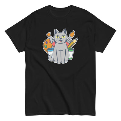 "Classroom Artist Cat" T-Shirt