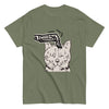 Skeleton Scratching Cat Head T-Shirt