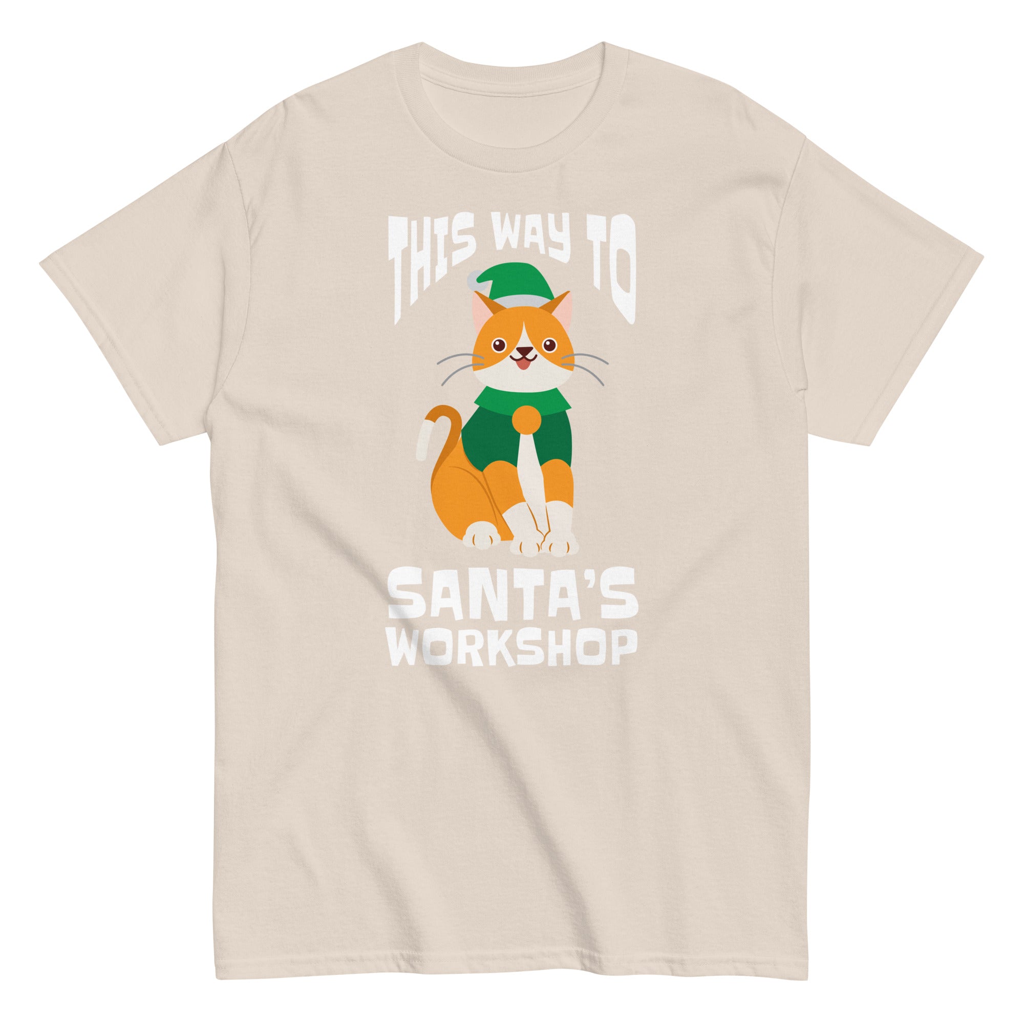 This Way to Santa’s Workshop Christmas T-Shirt