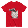 Skeleton Scratching Cat Head T-Shirt