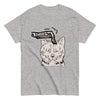 Skeleton Scratching Cat Head T-Shirt