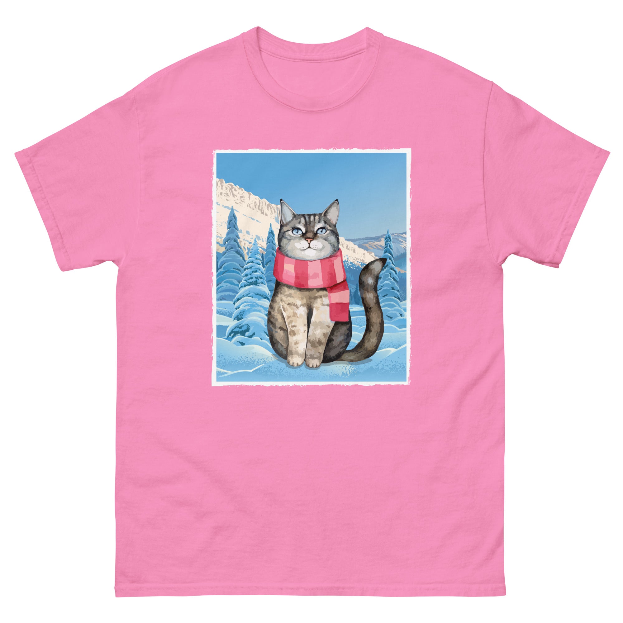 Christmas Cat In The Snow T-Shirt