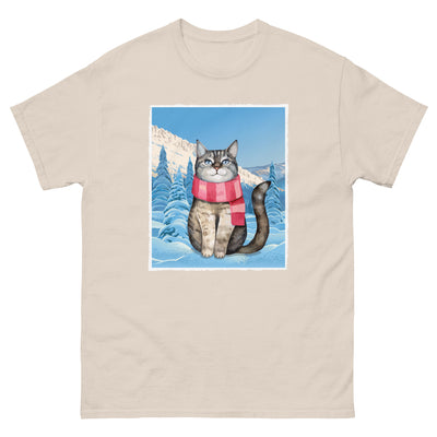 Christmas Cat In The Snow T-Shirt