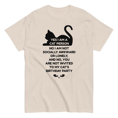 Cat Person You're Not Invited T-Shirt