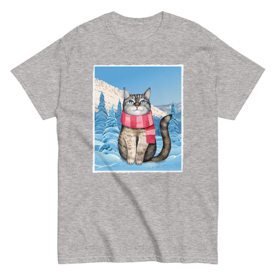 Christmas Cat In The Snow T-Shirt