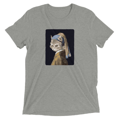 Girl With the Pearl Earring Cat T-Shirt