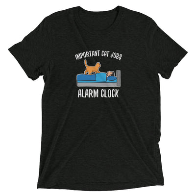 Important Cat Jobs: Alarm Clock T-Shirt