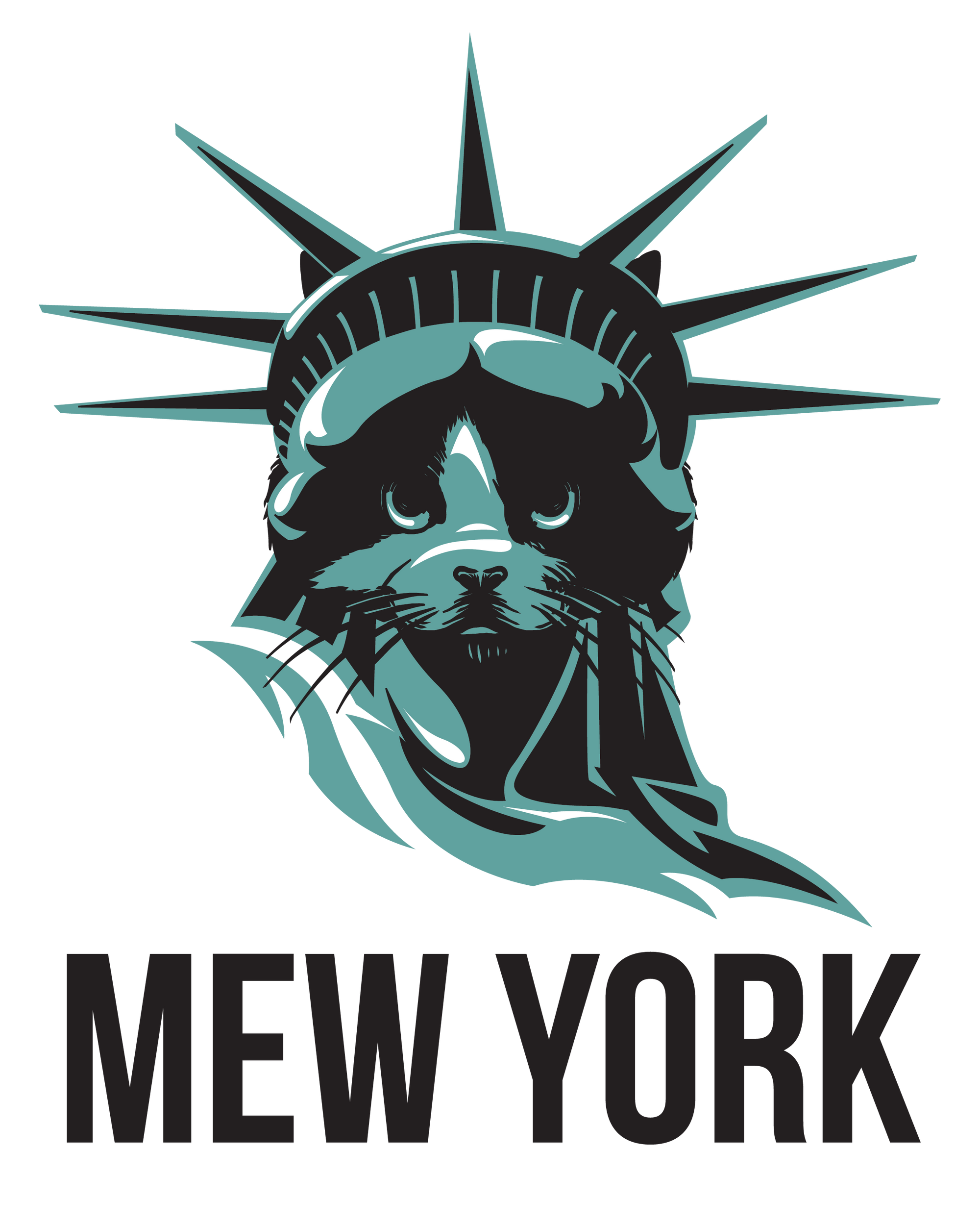 Mew York Cat Short sleeve t-shirt