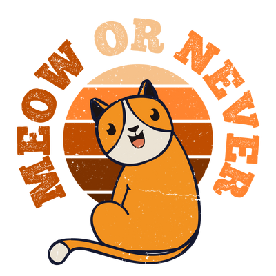 Meow or Never Cat T-Shirt