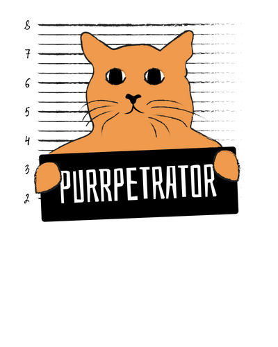 PURRpetrator Cat Mug Shot T-Shirt