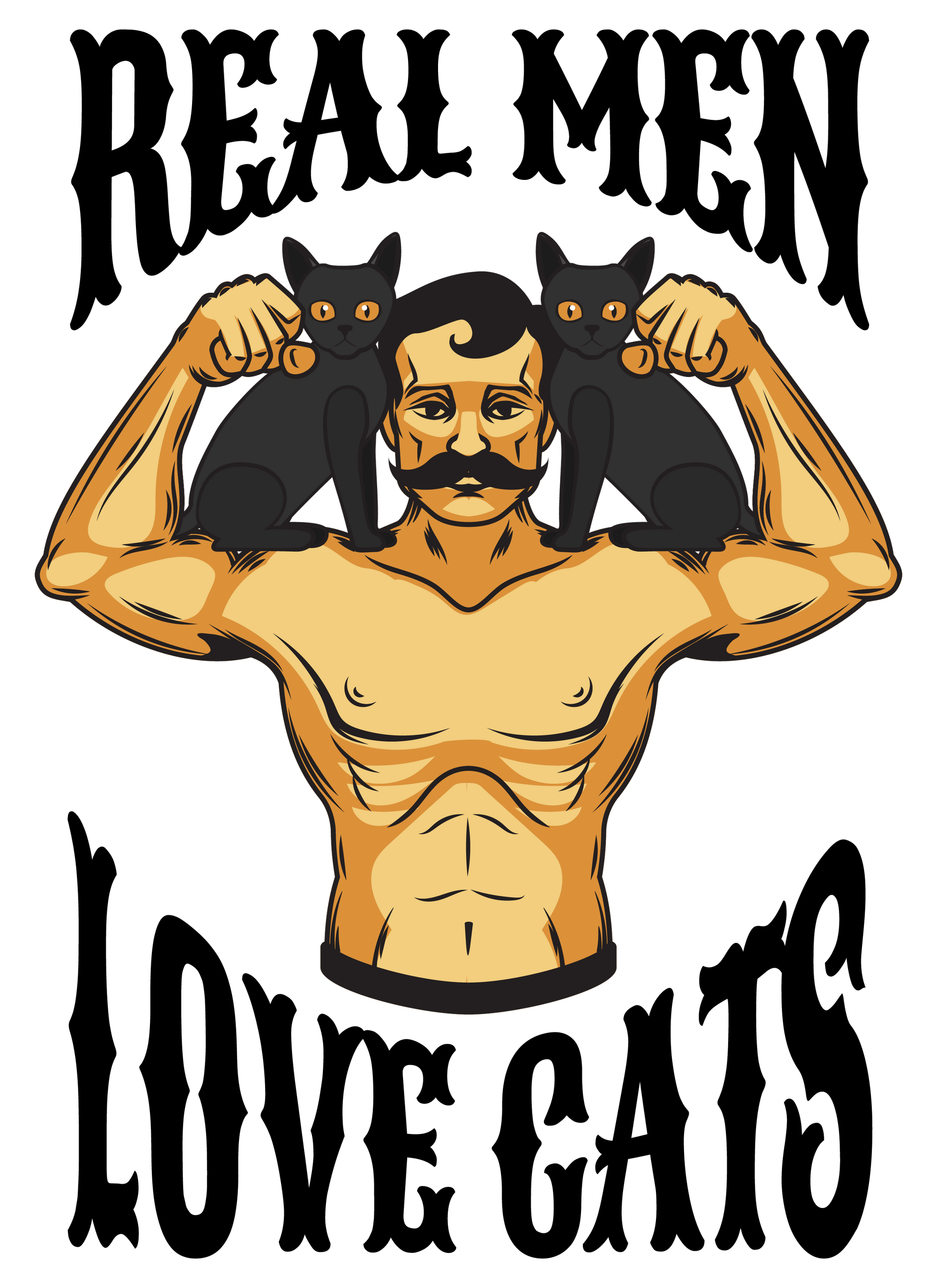 Real Men Love Cats T-Shirt
