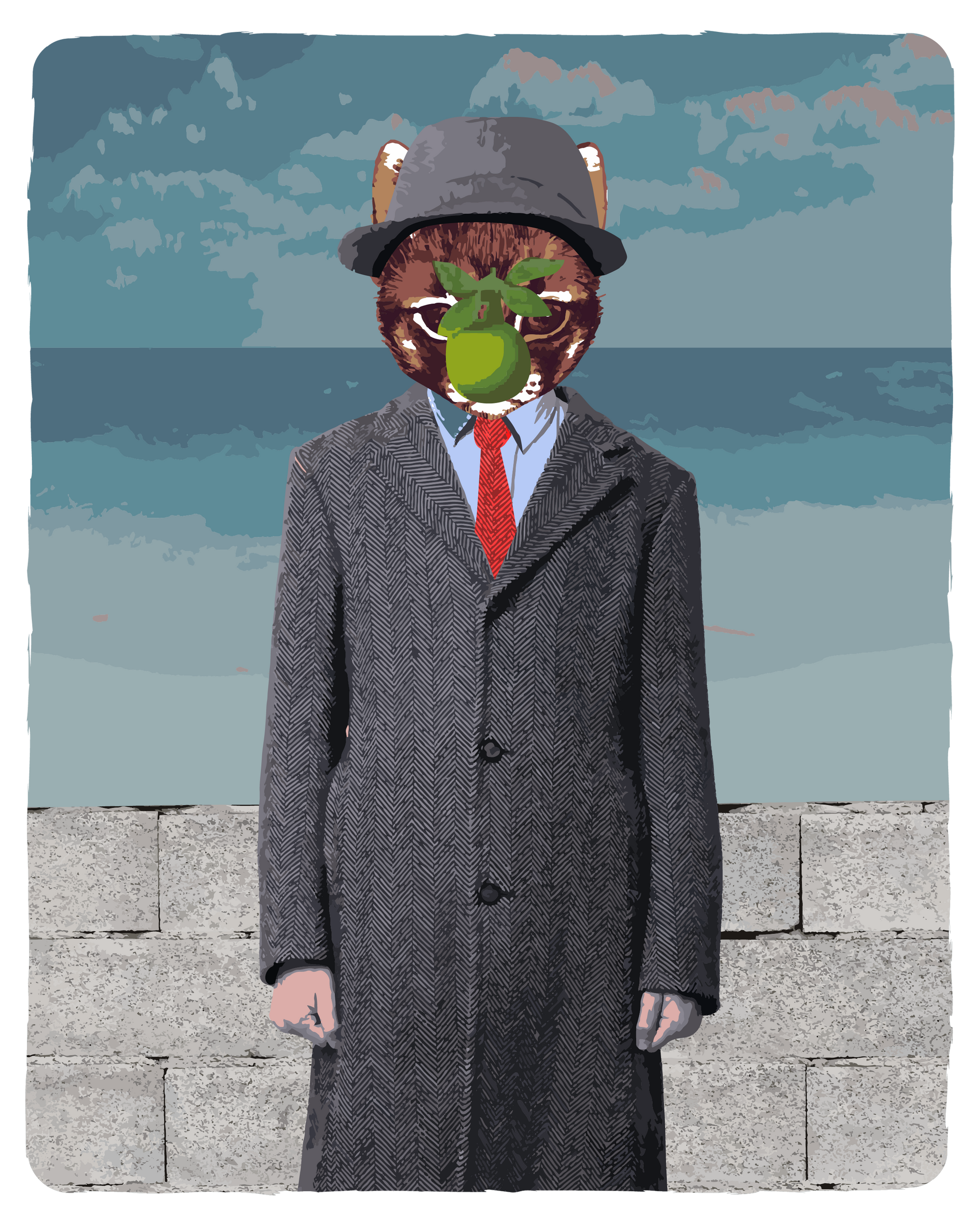 Magritte Cat T-Shirt