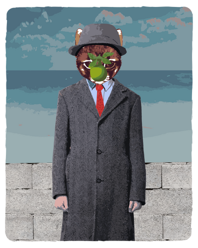 Magritte Cat T-Shirt