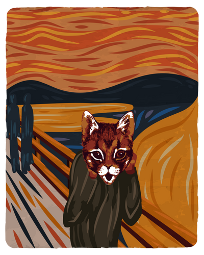 The Scream Cat T-Shirt