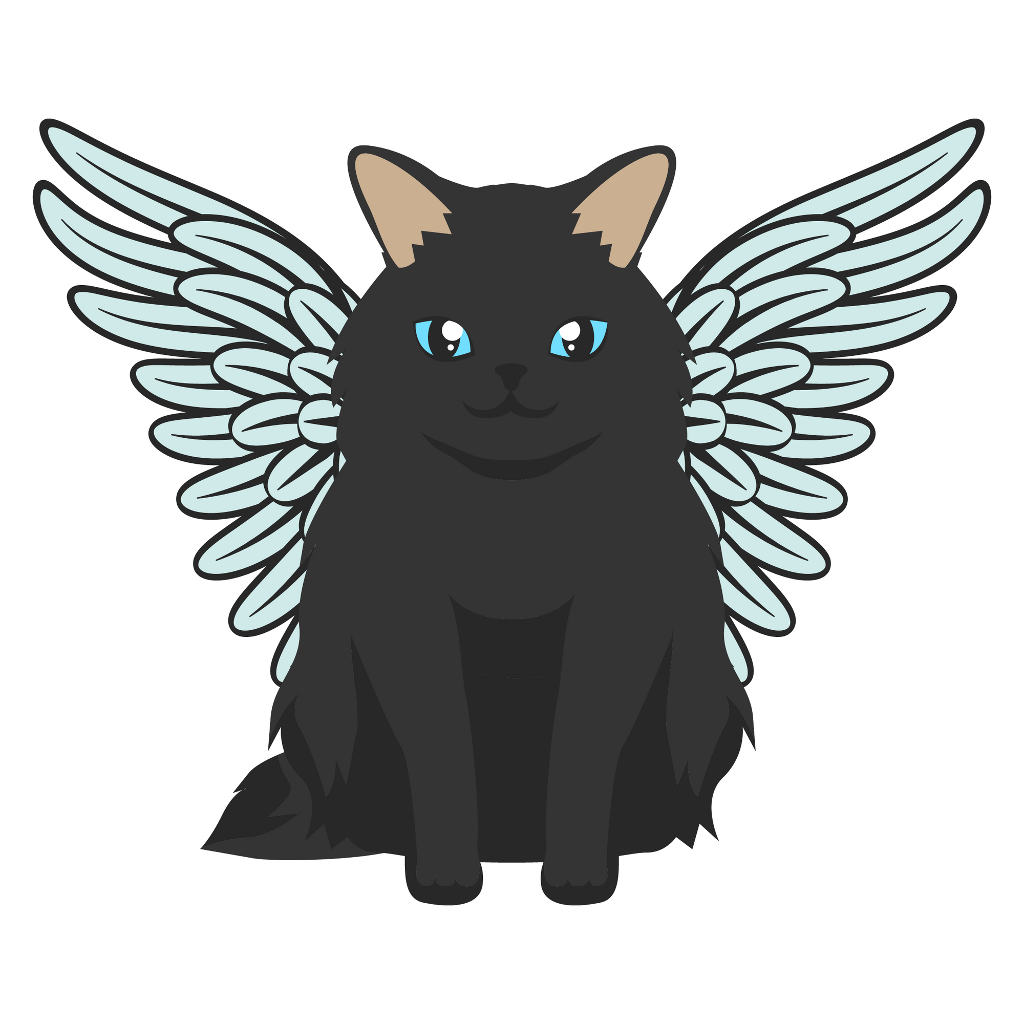 Angel Happy Cat T-Shirt