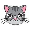 I Love Cats Heart Face T-Shirt