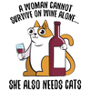 Women, Wine and Cats T-Shirt