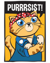 Rosie The Riveter Cat T-Shirt
