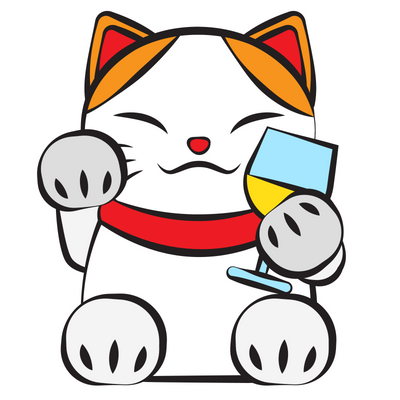 Lucky Cat #3: Wine Cat T-Shirt