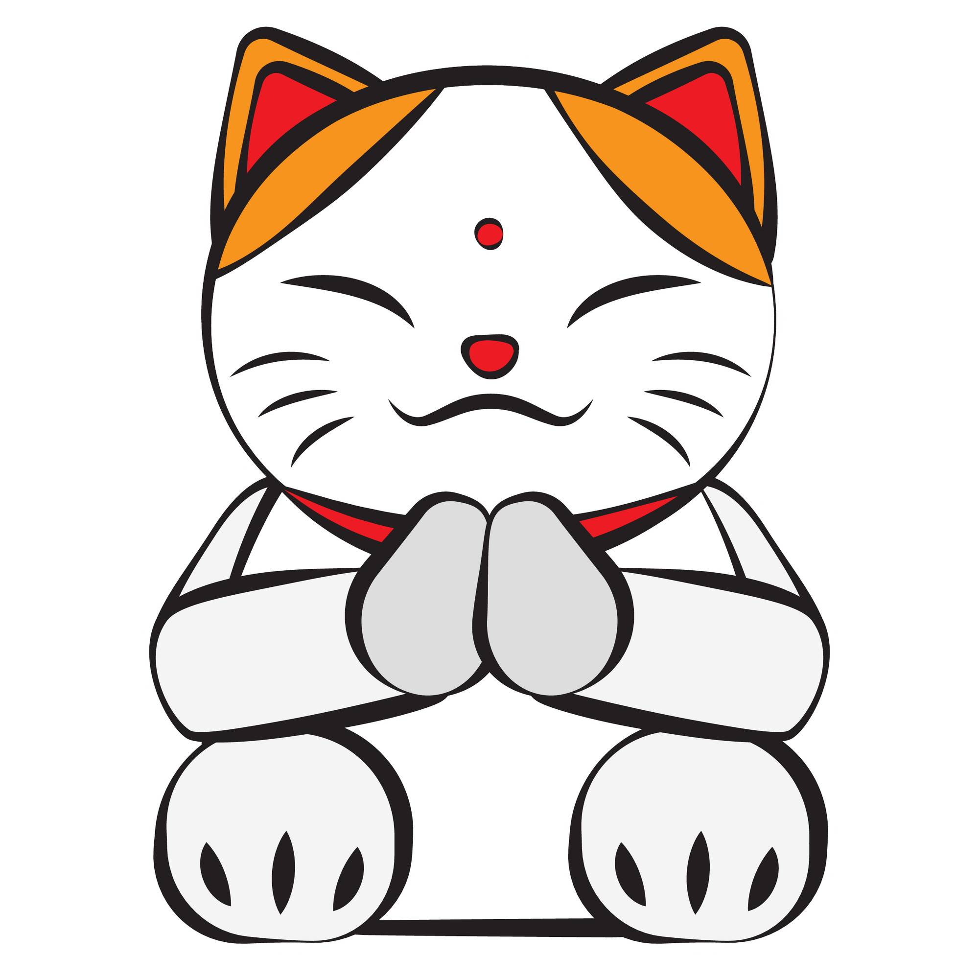 Lucky Cat #5: Namaste Cat T-Shirt