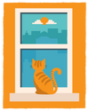 Window Cat T-Shirt