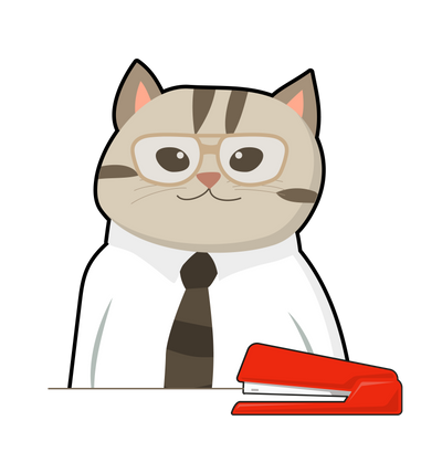 Milton Cat's Red Stapler T-Shirt