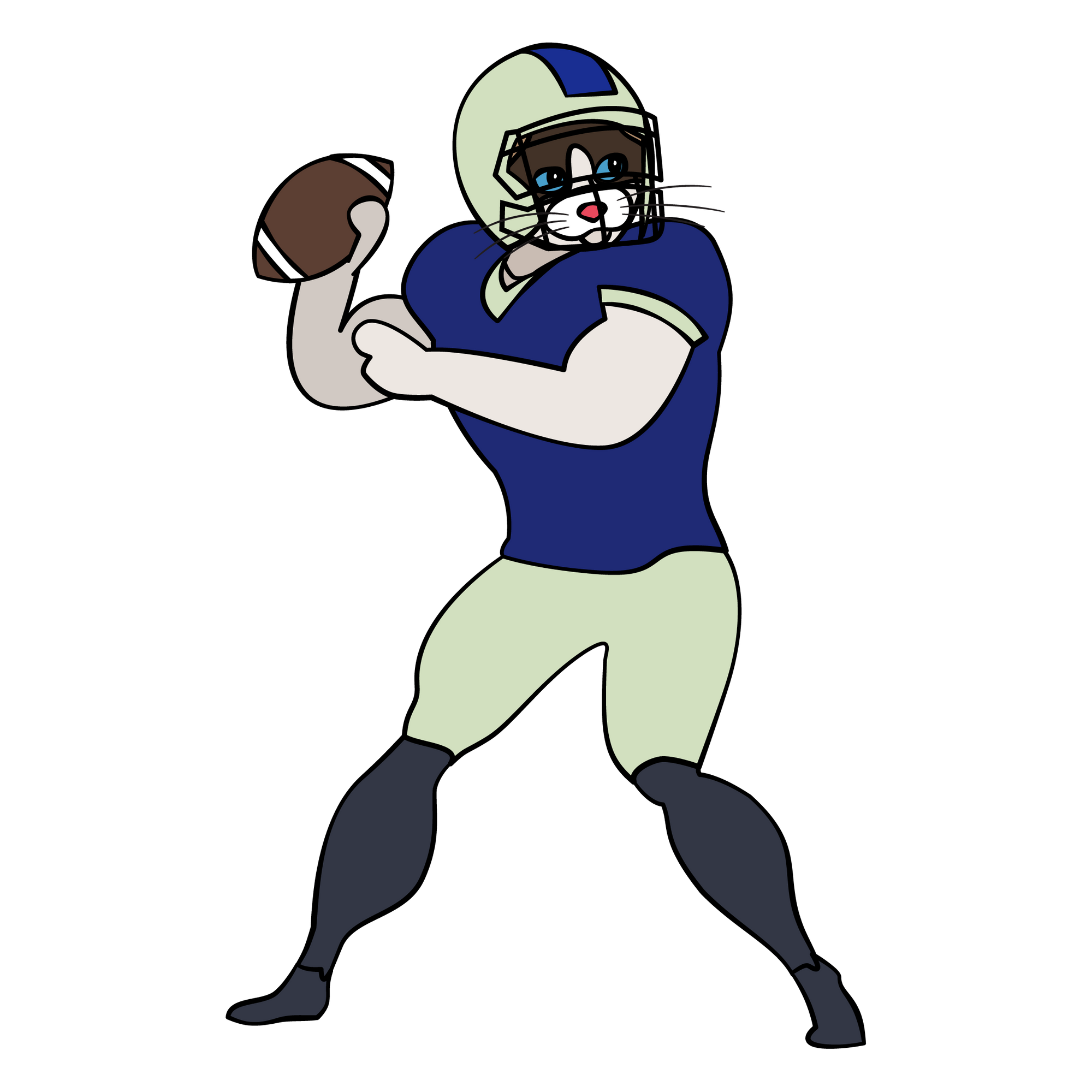 Quarterback Cat T-Shirt