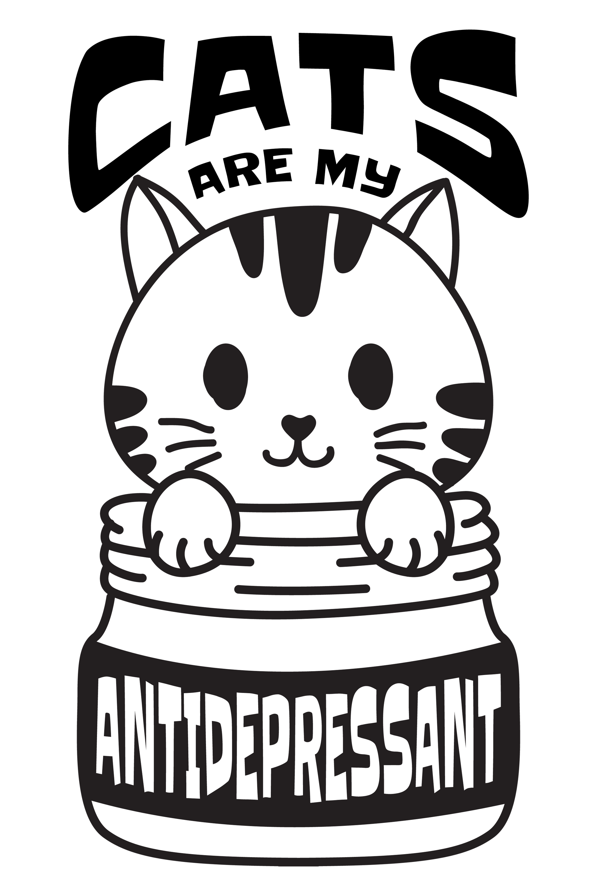 Cats Are My Antidepressant T-Shirt