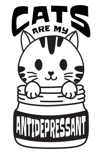 Cats Are My Antidepressant T-Shirt