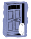 Cat At The Door T-Shirt