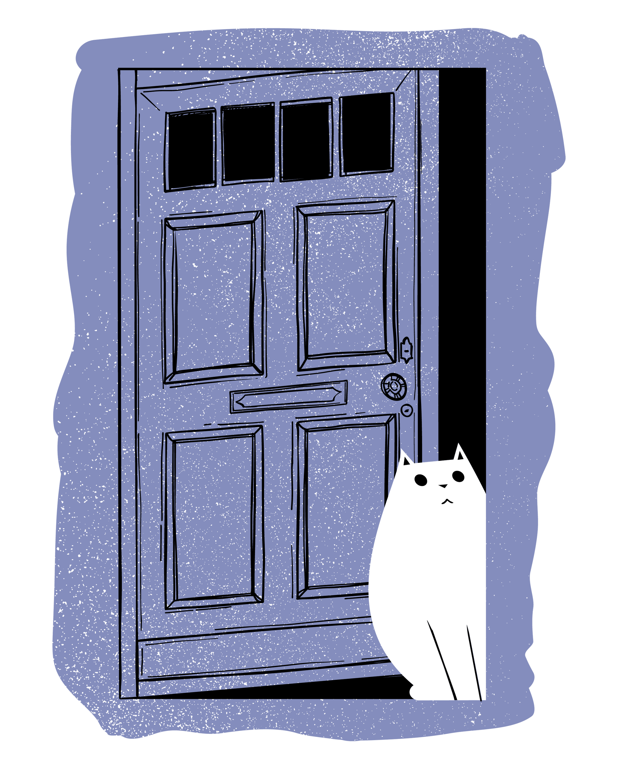 Cat At The Door T-Shirt