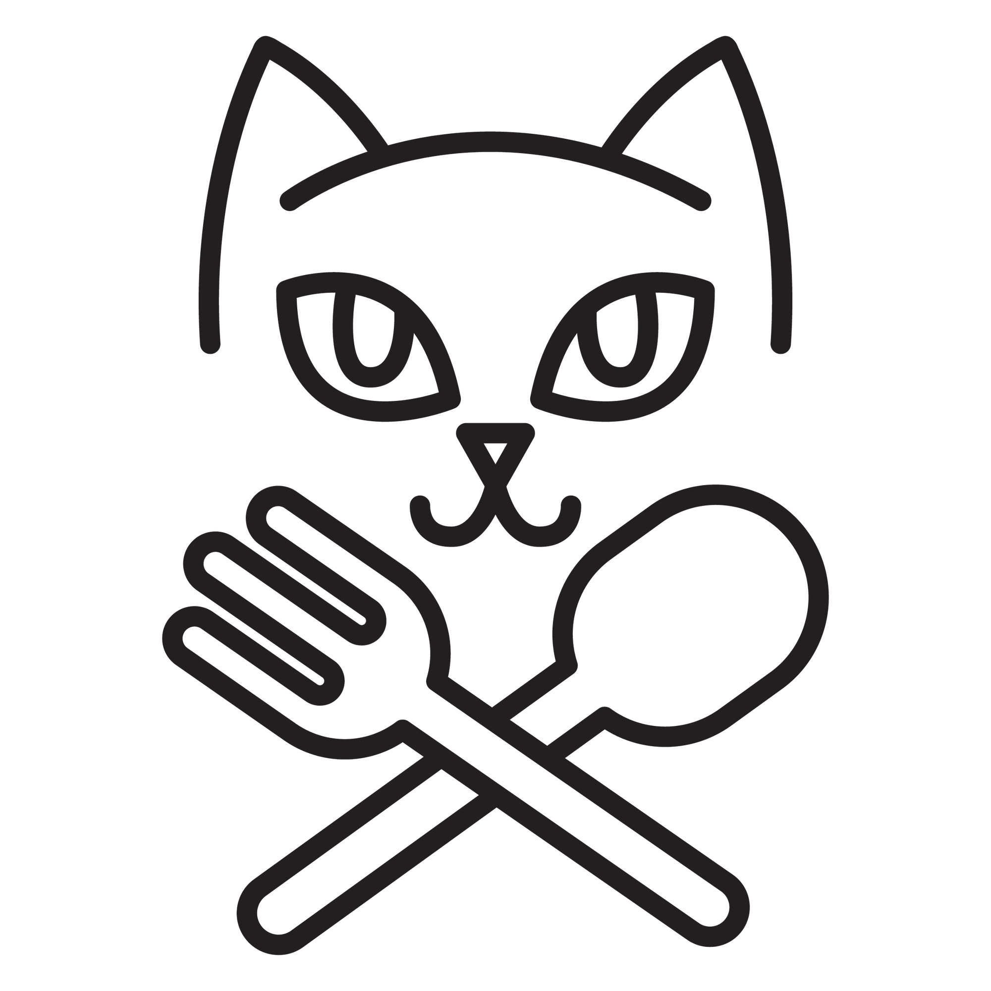 Cat Fork and Spoon T-Shirt