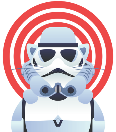 Stormtrooper Cat T-Shirt