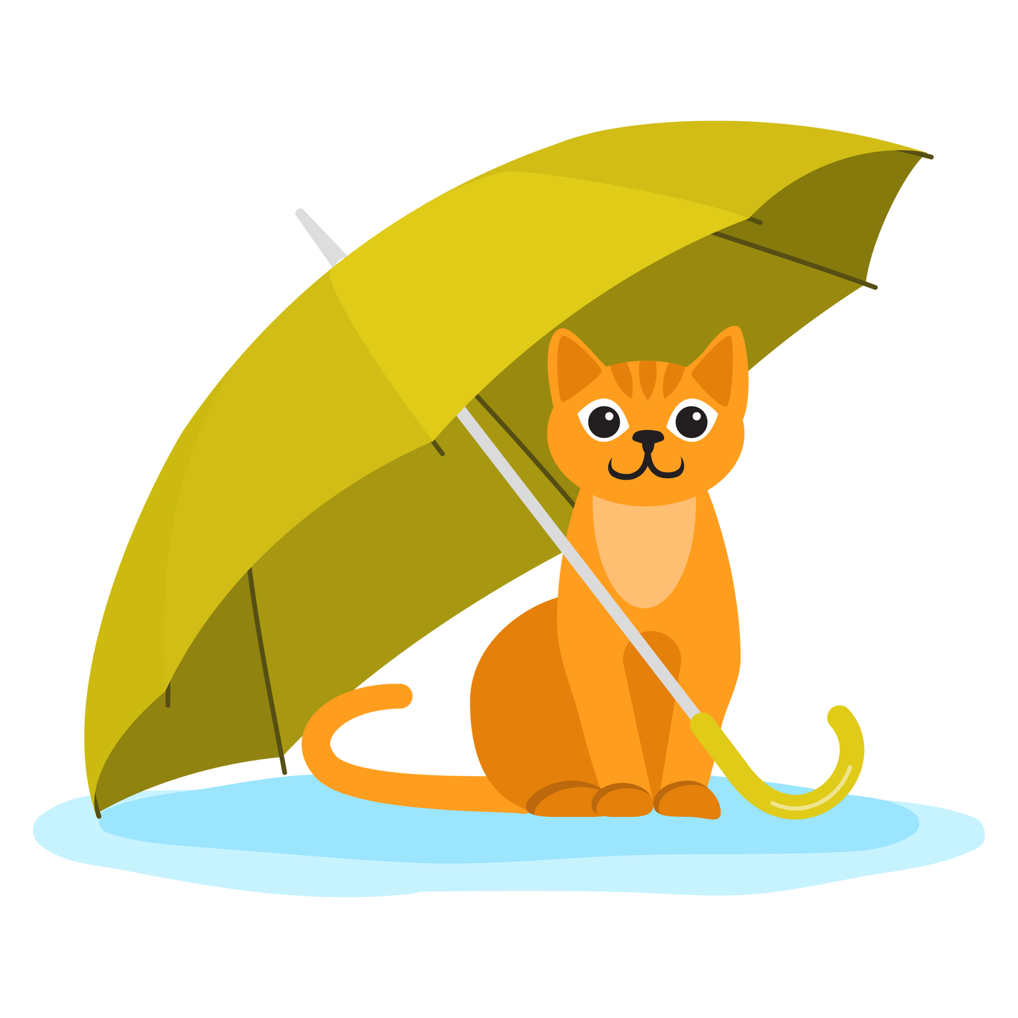 Rainy Day Kitty T-Shirt