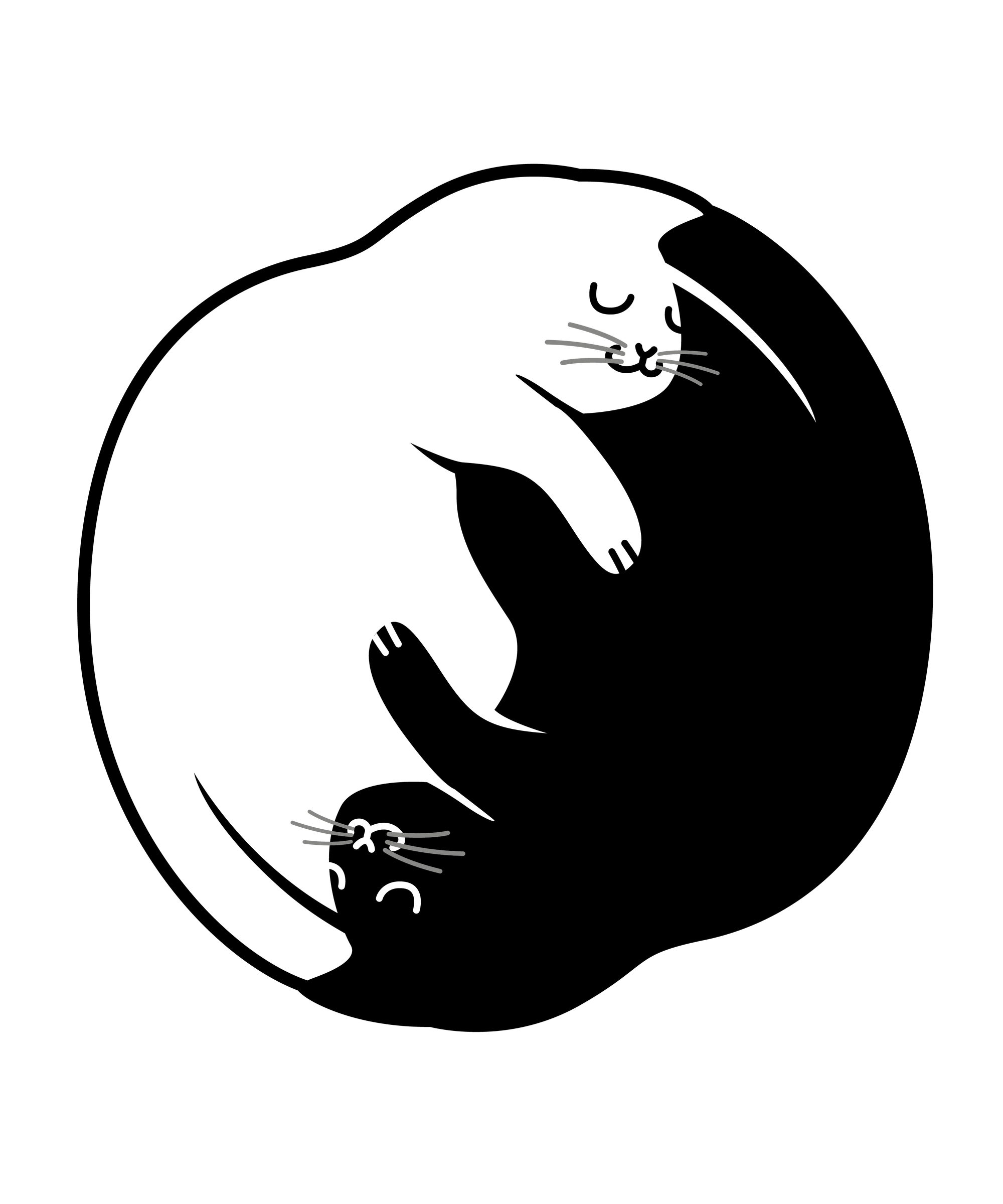 Yin Yang Cat T-Shirt