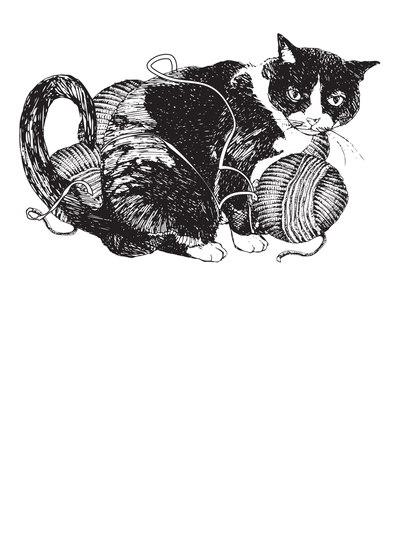 Cat and Yarn T-Shirt