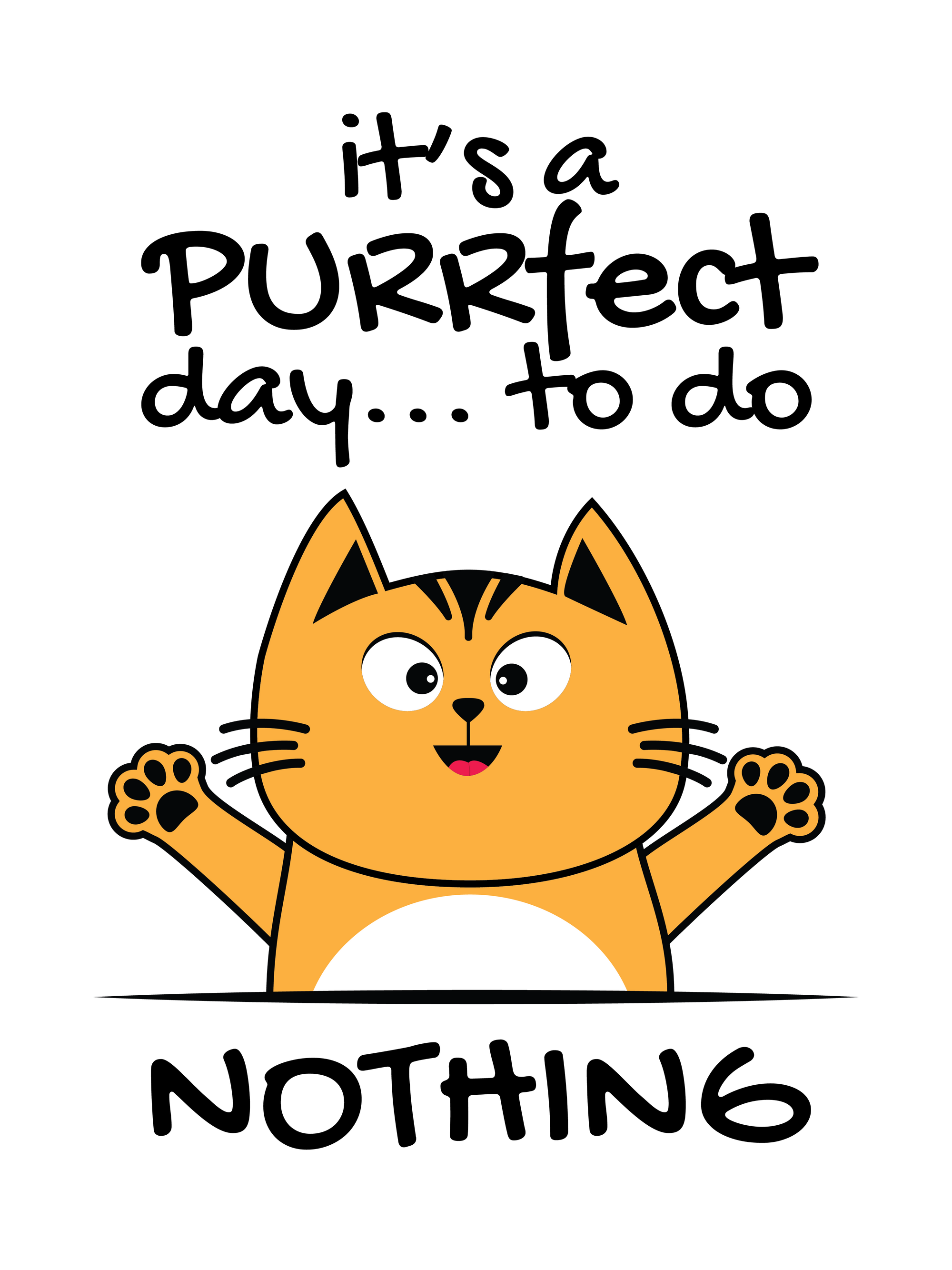 Do Nothing Today Cat T-Shirt