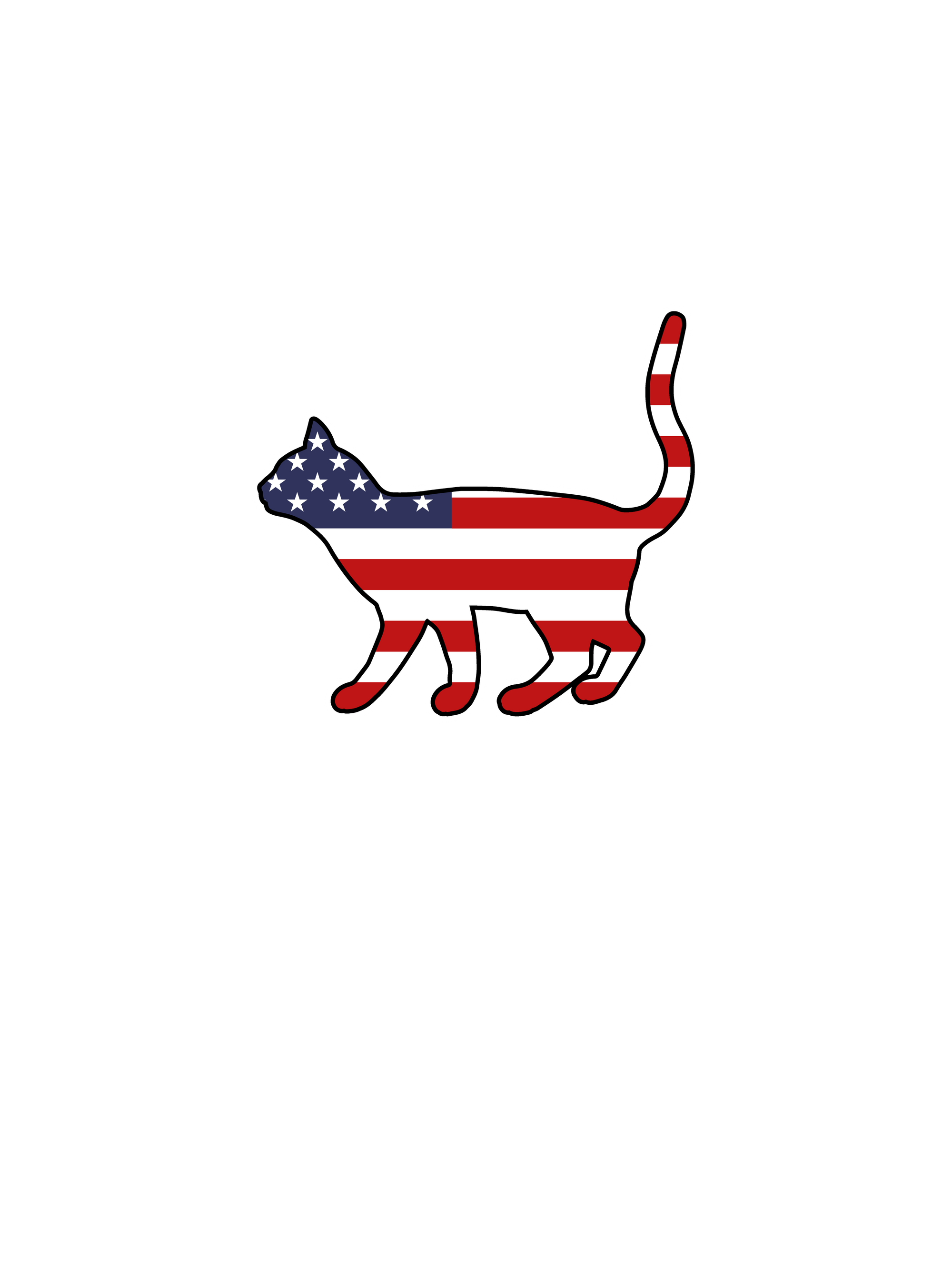 All-American Cat T-Shirt