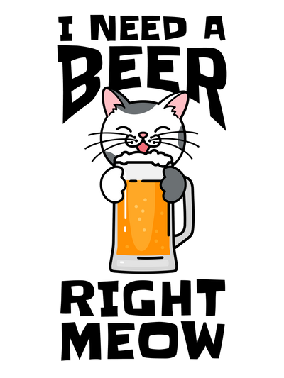 I Need a Beer Cat T-Shirt