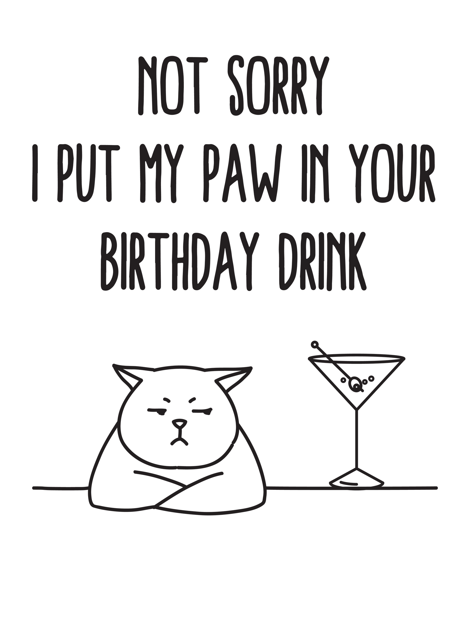 Birthday Bummer Cat T-Shirt