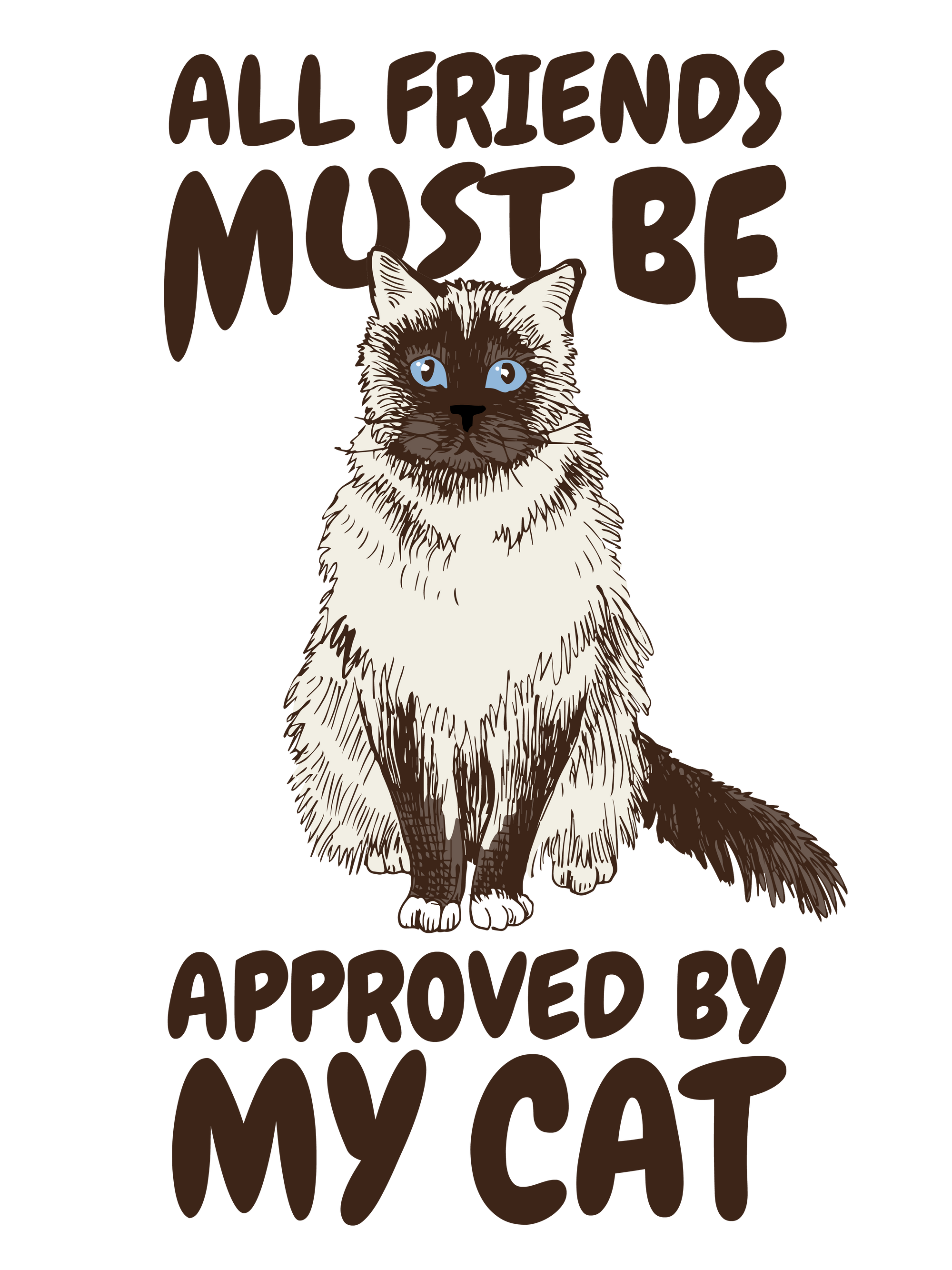 Cat Approves Friends T-Shirt