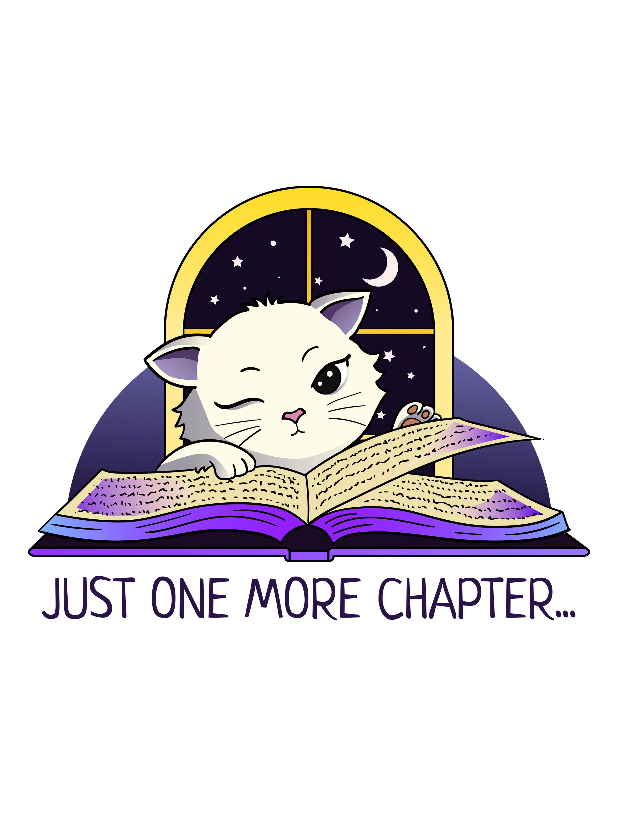 Just One More Chapter Cat T-Shirt
