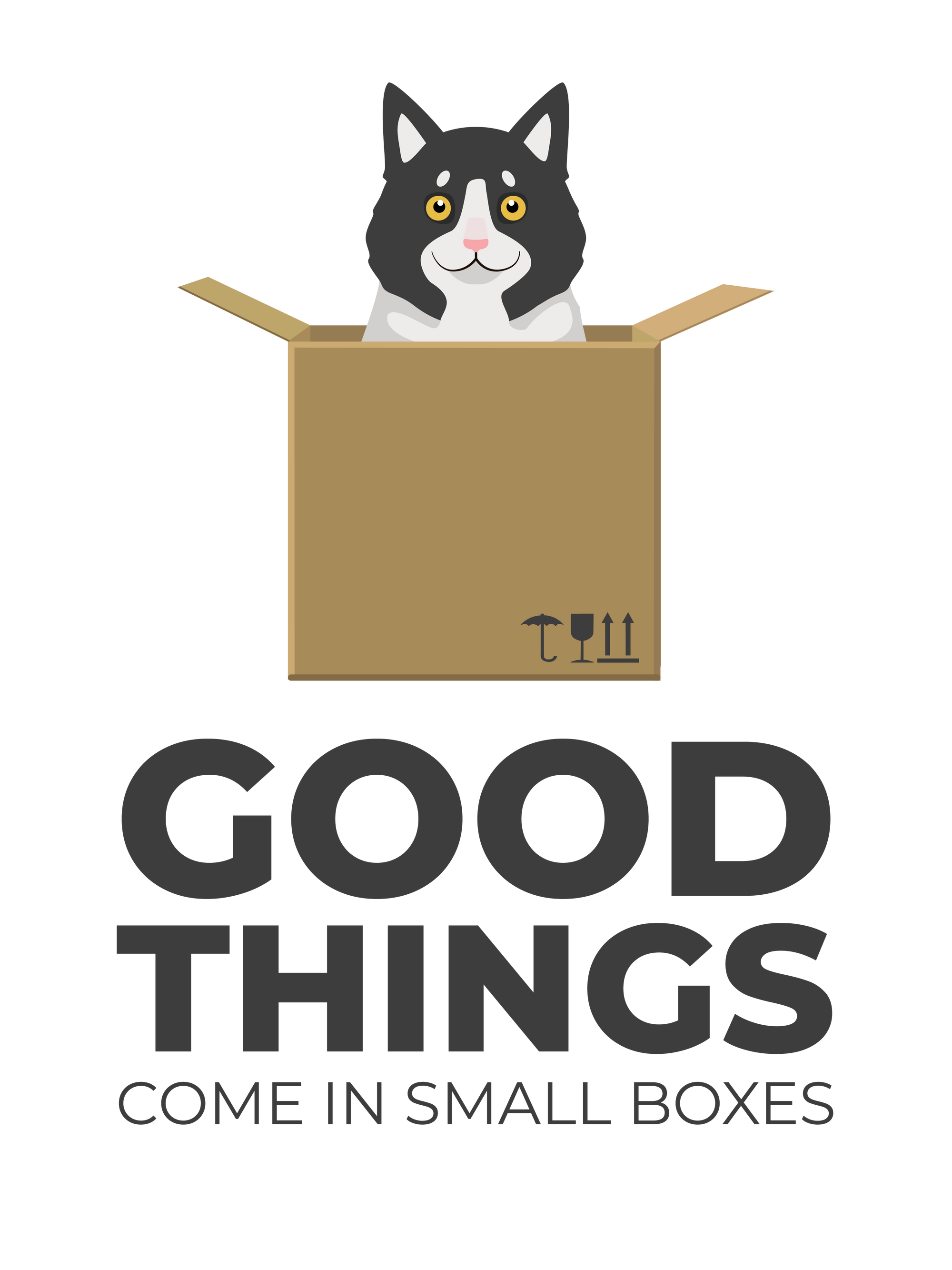 Good Things in Small Boxes Cat T-Shirt