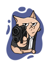 Point Blank Cat Assassin Tee