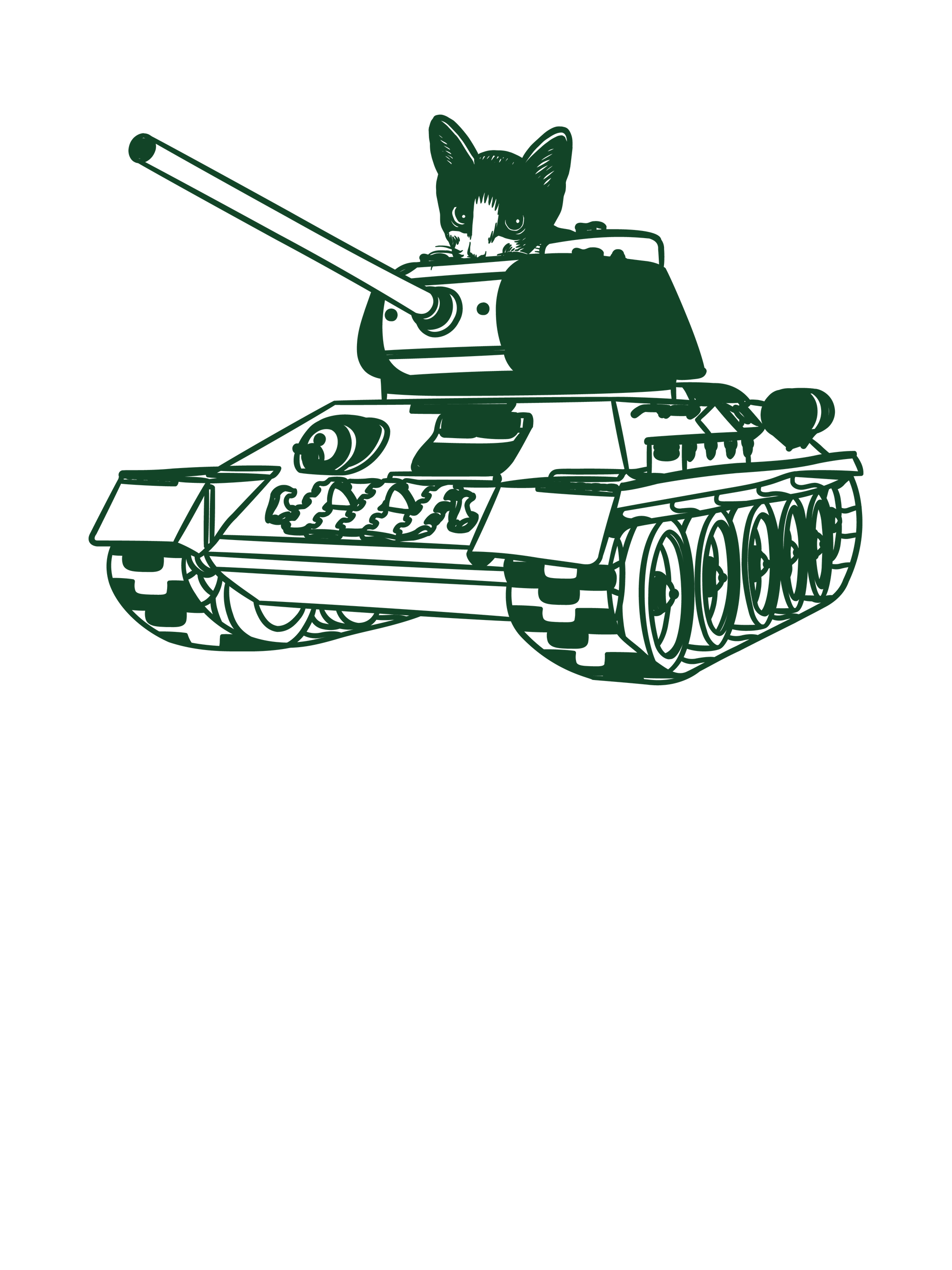 Cat in a Tank T-Shirt