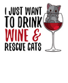 Drink Wine and Rescue Cats T-Shirt