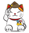 Lucky Cat #8: Military Cat T-Shirt