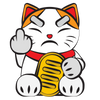 Lucky Cat #9: Angry Cat T-Shirt