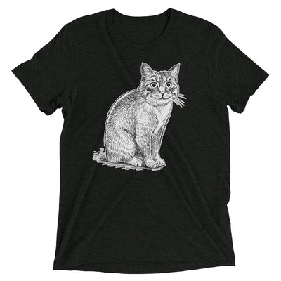 Curious Cat Sketch T-Shirt